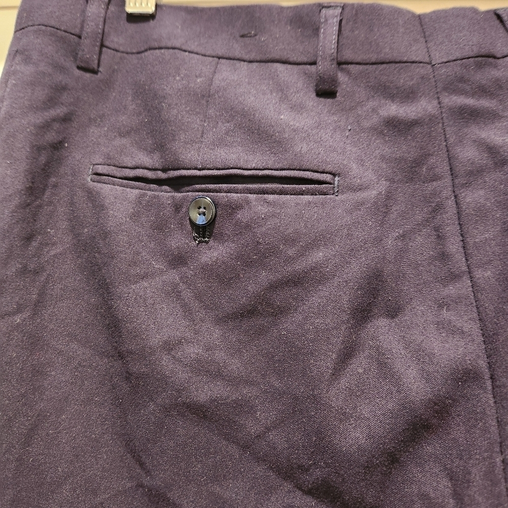 Paisley And Gray 32X32 Slim Dress Pant Navy Blue Trouser - Picture 4 of 9
